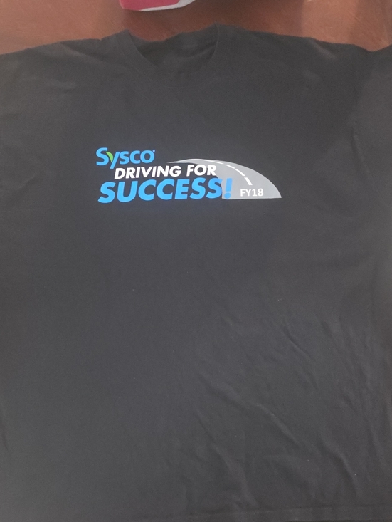 Sysco Driving for Success! Black Logo Tee